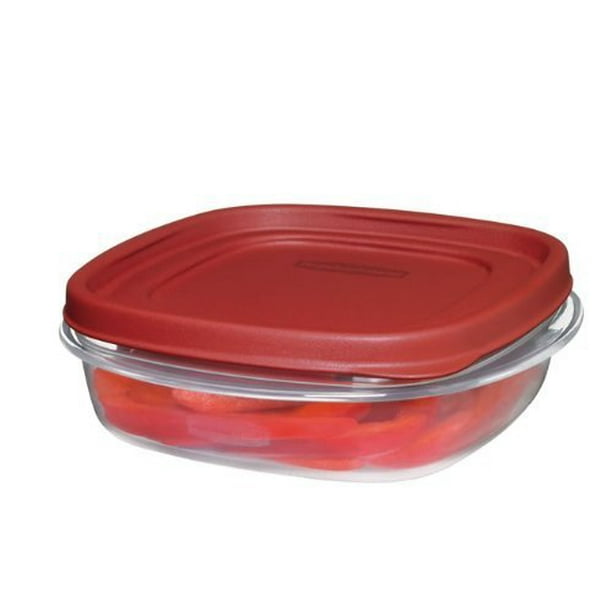 Rubbermaid Easy Find Lids Square 3 Cup Food Storage Container (Pack Of ...