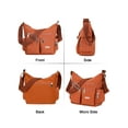 thumbnail image 2 of Deago Casual Nylon Purse Handbag Crossbody Bag Waterproof Messenger Shoulder Bag for Women (Orange), 2 of 9
