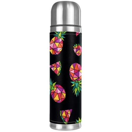 

Geometric Tropical Pineapple Watermelon Pattern Premium Insulated Water Bottle - Water Mug with Food-Grade PP Vacuum Insulated Leak-proof BPA-Free