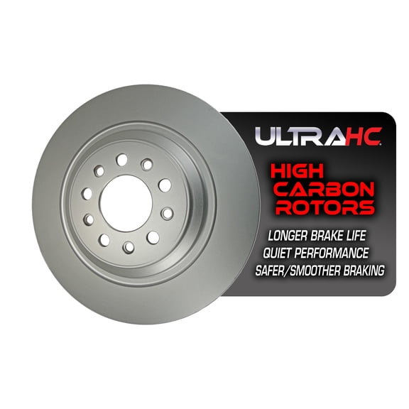 UltraHC Coated High Carbon Brake Rotor, Rear UR005659, Jeep Cherokee 2021-2014