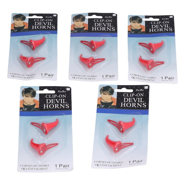Pinzas Para El Pelo De Cuerno De Diablo, Alfileres De Cuerno De Demonio Rojo, 10 Unidades, Ampliamente Utilizados Para Fiestas De Halloween Para Niñas Y Niños ANGGREK Otros