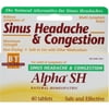 Boericke & Tafel Alpha SH Sinus Headache and Congestion Tablets, 40 CT