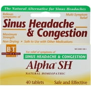 Boericke & Tafel Alpha SH Sinus Headache and Congestion Tablets, 40 CT
