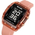 thumbnail image 2 of Fashion Women's Men's Digital Watch Tonneau Case Multifunctional Unisex Large Face Outdoor Sport Waterproof LED Casual Wrist Watch with Dual Time Alarm, 2 of 9