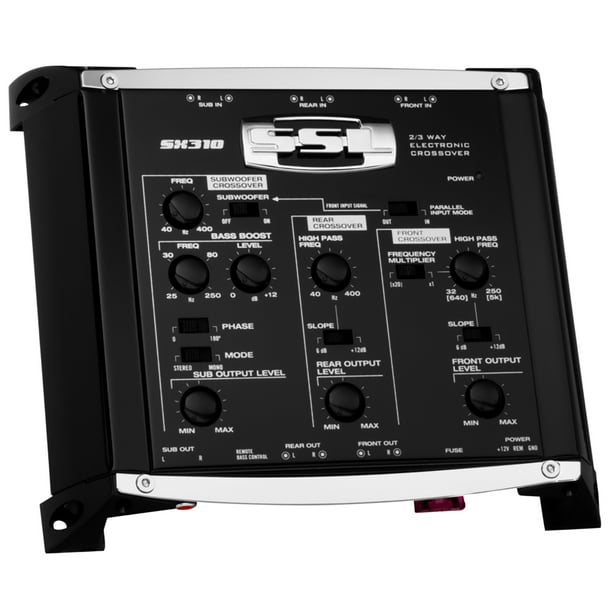 Sound Storm Laboratories SX310 Voiture Audio Électronique Crossover - 2/3 Façon Préampli, avec Contrôle de Niveau de Subwoofer à Distance, Utilisation avec Amplificateur Stéréo Égaliseur, Convertisseur de Sortie Ligne