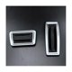 thumbnail image 3 of Pedal de aleación de aluminio para XT4 XT5 XT6 2016-2022, almohadillas para pedal de freno y acelerador, alfombrillas, cubierta negra y plateada, negra y plateada, 3 of 5