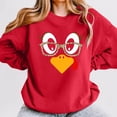 thumbnail image 2 of HNMKIU Chandail en Molleton Surdimensionné Femme Mignon Dinde Imprimé Action de Grâce Col Rond Chandail en Molleton Ajusté Chandail Tops Décontracté Manches Longues Chemises d'Entraînement Amples Blouse Tops Décontracté Manches Longues Chemises d'Entraînement, 2 of 4