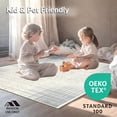 thumbnail image 4 of ODIKA 9'x12' Machine Washable Non-Slip Area Rug, Non Slip Grey Camper Stair Featuring Interwoven and Dot Motif Design High Traffic Rug, Ivory, 104735, 4 of 7