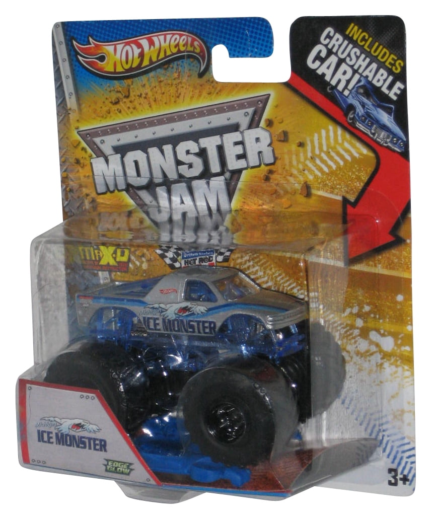 Hot Wheels Monster Jam (2012) Michigan Ice Monster Edge Glow Toy Truck