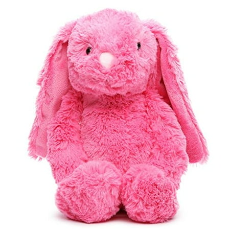 Dark Pink Bunny Rabbit Plush, Soft Easter Springtime plush bunny with floppy ears and plastic eyes. By Gitzy Ship from US
