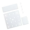 thumbnail image 2 of Estante de pared para mesita de noche, adhesivo, fuerte capacidad de carga, espacio de almacenamiento adicional para dormitorio, baño, cocina, color blanco, 2 of 12