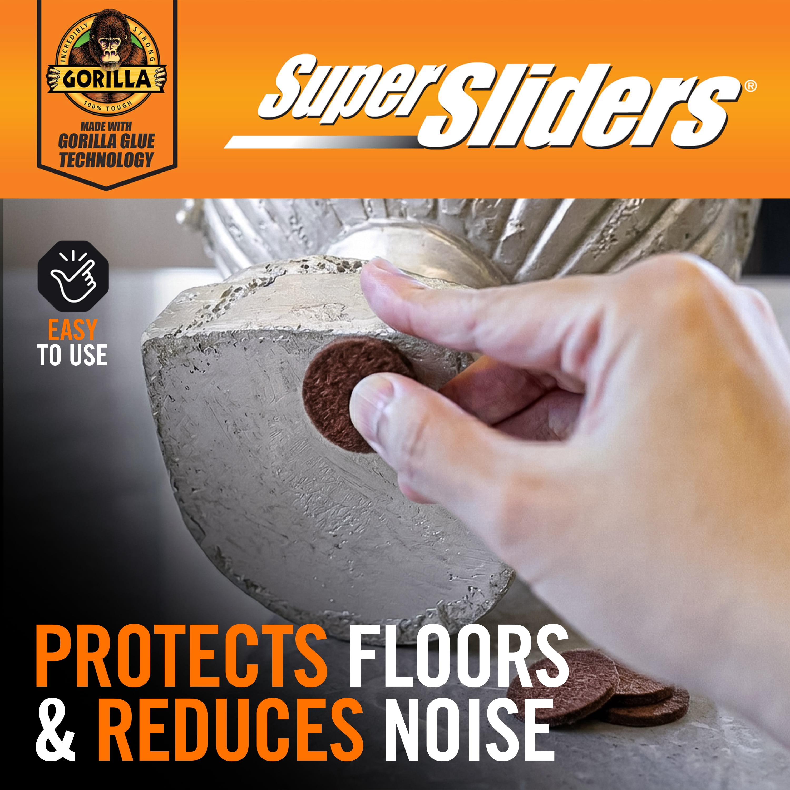 SSGG 3/4 Round Brown Felt Pads 16 Pack