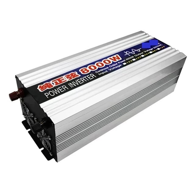 Pure Sine Wave Inverter 4000W 6000W 8000W Power Solar Car Inverter With LED Display DC 12V 24V To AC 110 220 Voltage Converter ,Wide Usage