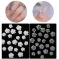 thumbnail image 6 of UDIYO 30Pcs Flower Nail Decor Glitter Stylish Nail Accessories Artificial Flower Nail Art Stud for Salon, 6 of 7