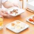 thumbnail image 4 of 9pcs/Set Square Toasted Bone Dish Square Snack Plate Serving Dish Nut Plate Kitchen Serving Dish Cake Tray for Home Kitchen Restaurant, 4 of 9