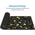 thumbnail image 6 of Acstract Black Gold Leopard Mouse Pad 31.5x11.8 in Desk Accessories Big Extended Non-Slip Rubber Base Mousepad with Stitched Edges Gaming Pc Desktop Large Mouse Pad, 6 of 6