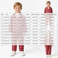 thumbnail image 5 of NOLDARES Toddler Girl Christmas Pajamas Santa Plaid Long Sleeves Shirt Pajama Pants Set Kids Cotton Nightgown Outfits(K009-Red), 5 of 9