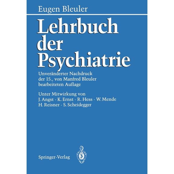 Lehrbuch Der Psychiatrie, (Paperback)