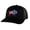 Black, variant on American Bison Hat - Embroidered Flag Design - Patriotic Bison Trucker Hat Snapback (Black)