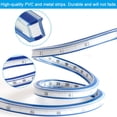 thumbnail image 4 of CHAO Regla Flexible De PVC + Metal - 60 Cm, Regla Curva Flexible, Transparente, Flexible, Dos Escaladas, Portátil, Oficina, Escuela, Estudio, Dibujo Técnico, Ropa, Carpintería - Azul, 4 of 5