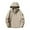 Khaki, variant on QHFBli Vintage Men's Casual Jacket Men's Lightweight Hooded Casual Jacket for Outdoor Spring Autumn Wear Windbreaker Coat