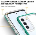 thumbnail image 5 of Case for Samsung Galaxy S22, Slim Thin Soft TPU Bumper & Hard PC Transparent Back Shockproof Scratch Resistant Protective Phone Case for Samsung Galaxy S22 (Green), 5 of 15