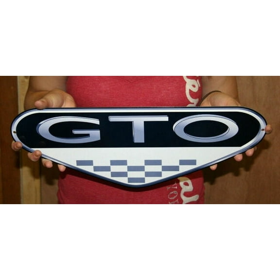 Pontiac GTO 6.0 Emblem Steel Sign