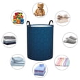 thumbnail image 4 of Goofa Dark Blue Printed Circular Hamper,Laundry Basket with Handles,Storage Baskets Foldable,Large Capacity Laundry Hamper-Small, 4 of 6