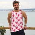 thumbnail image 6 of Pofeuu Pink gift with ribbon Print Men's Workout Tank Tops Sleeveless Muscle Gym Shirt Quick Dry -3X-Large, 6 of 7