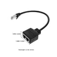 thumbnail image 2 of CIMAXIC 2Ud Divisor De Puerto De Red Para Ethernet Color Negro Con Velocidad Y Fácil Instalación Plug and Play, 2 of 8
