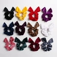 thumbnail image 3 of Chouchou Nœud Décoratif Mode en Velours, Attache-Cheveux, Chouchou Uni, 3 of 10