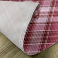 thumbnail image 5 of Ambesonne Checkered Place Mats Set of 4, Diagonal Line Rhombus, Standard Size, Dried Rose White, 5 of 6