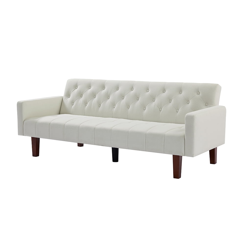 Resenkos 75" Linen Fabric Sleeper Sofa Bed Convertible Loveseat Futon Folding Sleeper Sofa Bed Beige Resenkos 75" Linen Fabric Sleeper Sofa Bed Convertible Loveseat Futon Folding Sleeper Sofa Bed Beige