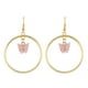 thumbnail image 2 of onlyliua Ofertas Flash Pendientes Colgantes Redondos de Acrílico para Mujer, 2 of 2