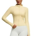 thumbnail image 4 of Sakmal Sport Jackets Women Athletic Gym Yellow Winter Coats Womens Jackets with Pockets, 4 of 4