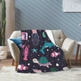 thumbnail image 4 of SPXUBZ Ocean Animal Blanket Smooth Soft Starfish Shark Turtle Print Blanket Kid Baby for Kids adult Gift Couch Bed Twin, 4 of 7
