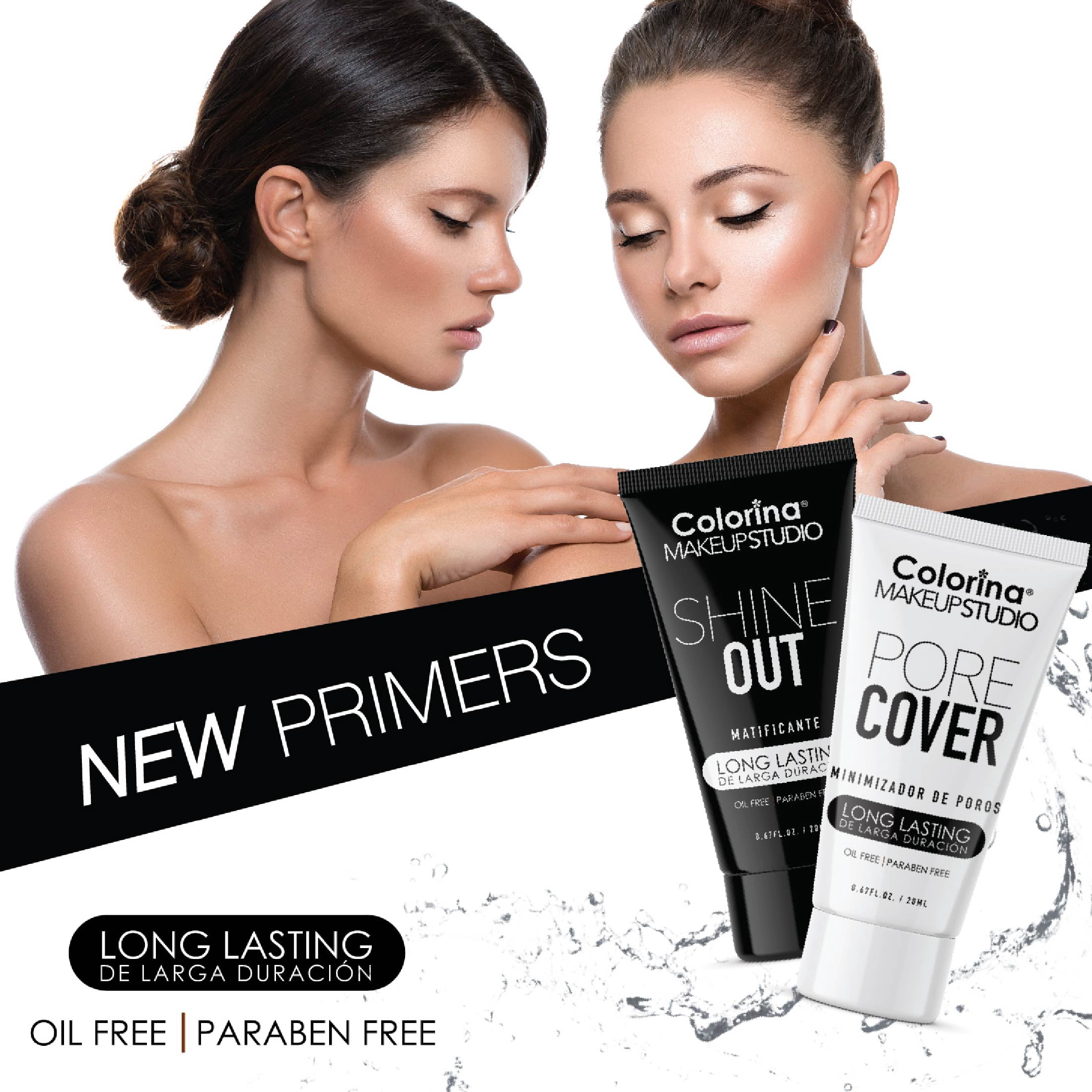 Colorina Makeup Studio Long Lasting Oil Free Paraben Free Shine Out Primer 1.02 oz