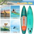 thumbnail image 2 of Goplus 11' Inflatable Stand Up Paddle Board for Adults with Kayak Seat Leash Hand Pump,Turquoise, 2 of 10
