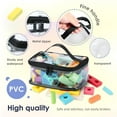thumbnail image 3 of Dsseng 3 Pcs Sacs de Rangement pour Jouets en PVC Transparent avec Fermeture Éclair et Poignée Réutilisables pour Jeux de Société Imperméables pour Blocs de Construction Jouets Livres, 3 of 9