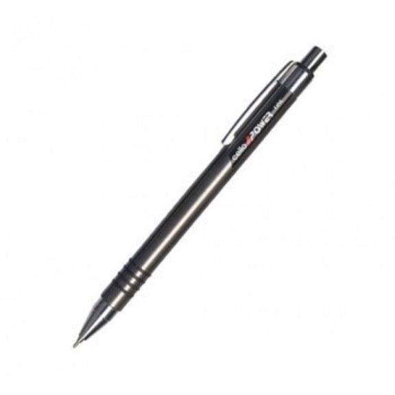 10 Cello POWER Fine Ball Point Pen Blue (pack of 10 Pens) Push Button Retractable