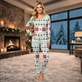 thumbnail image 2 of Family Matching Christmas Pajamas Set, Christmas Printed Long Sleeve Sleepwear, Soft Cozy Holiday PJs for for Family Members of All Ages Perfect for Christmas Photos & Holiday Celebrations, 2 of 6
