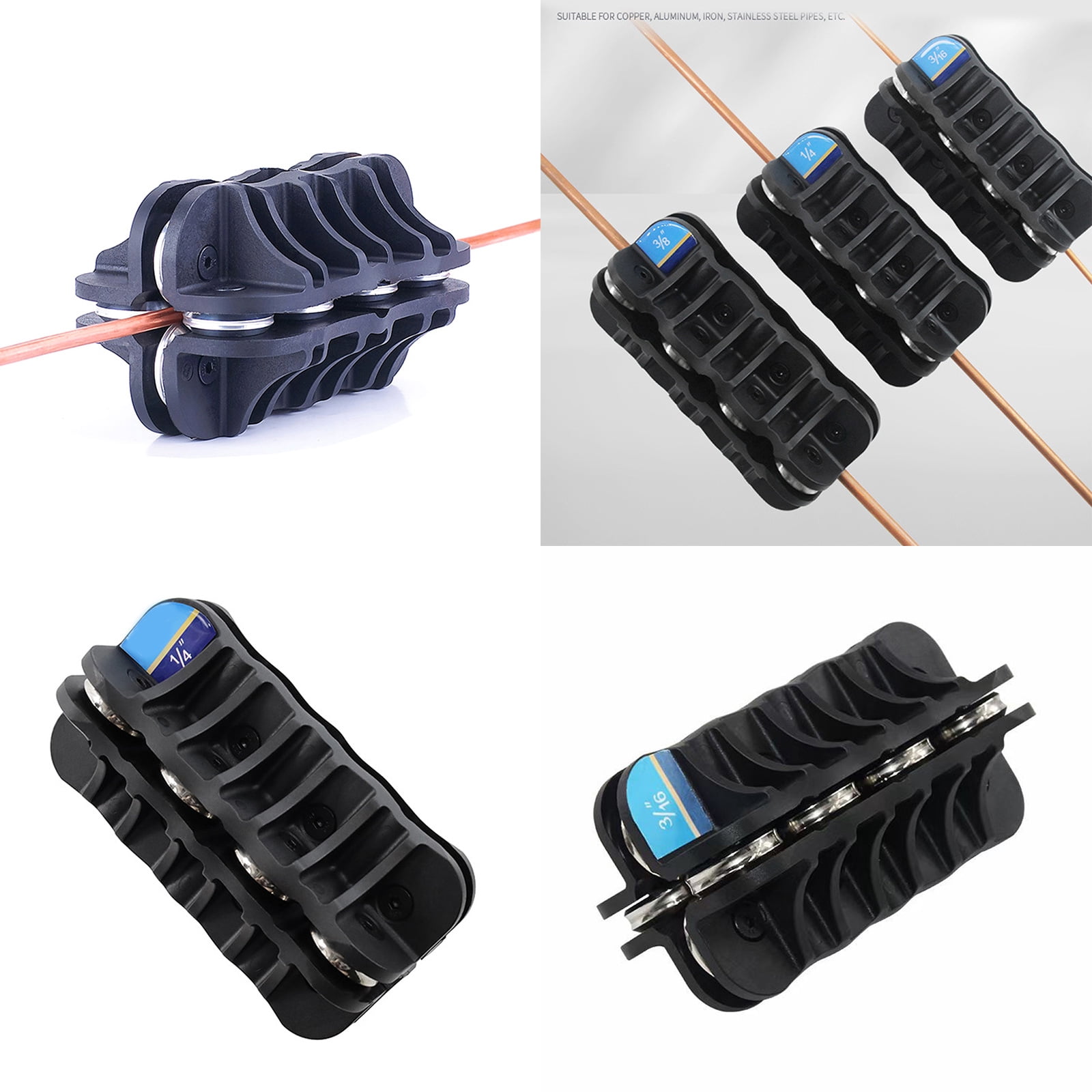 Manual Tube Straightener Brake Line Straightening Tool For 6.35/9.52/12.7mm Copper Aluminum Steel Tubing Repair Device