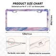 thumbnail image 2 of Aluminum License Plate Frame 2 Pack Car Exterior Accessory Car Tag Holder for Front Rear Plates Cars Decor Pale Pink Marine Creatures, 2 of 7