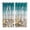Turquoise Brown, variant on 2 Panels Kitchen Tier Curtains 39 Inch Length, Starfish Grommets Window Treatment Curtain, Coastal Coral Ocean Turquoise Brown Wooden Thermal Curtains Drapes for Living Room/Bathroom