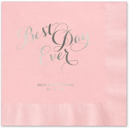 Best Day Ever Personalized Beverage Cocktail Napkins Canopy Street