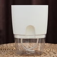 thumbnail image 2 of 2 Layer Plastic Plant Pots Self Watering Flower Planters Flower Pots for Indoor Outdoor with Cotton Rope, 2 of 6