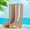 Khaki, variant on Women’s Mid‑Calf Rain Boots, Glossy PVC Waterproof Rubber Boots, Non‑Slip Thick Sole Rain Shoes for Outdoor Gardening Rainy Daily Wear