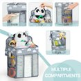 thumbnail image 3 of GUANGCAIJIA Portable Diaper Organizer Hanging Diaper Stacker Nursery Storage Caddy Organizer for Cribs Playard Baby Essentials Storage Gray, 3 of 8