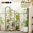 thumbnail image 2 of Bamworld Plant Stand Outdoor Hanging Plant Shelf Indoor Tall Corner Plant Holder Ladder Plant Decor for Multiple Plants, 2 of 5
