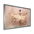 thumbnail image 4 of Designart "Minimalism Ballerina In Beige And Gold II" Ballet Picture Framed Canvas Art Print, 4 of 5
